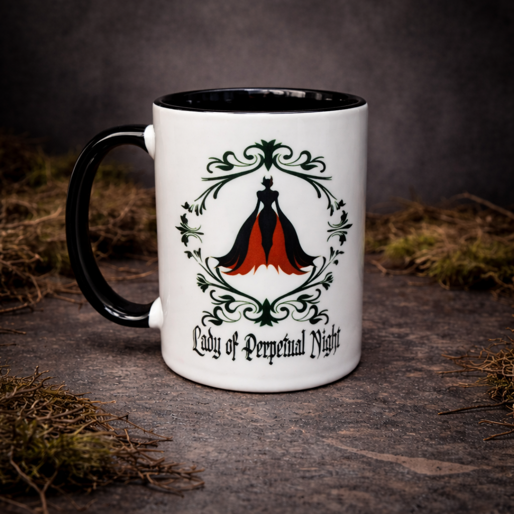 Lady of perpetual night mug gothic female design alternative couple gift